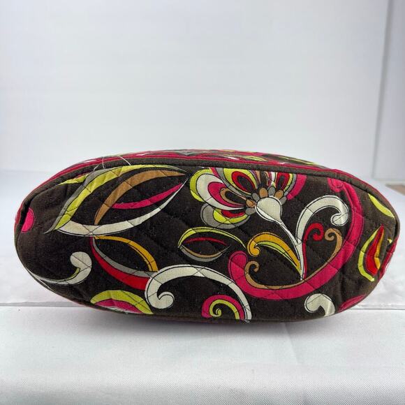 2 Piece Vera Bradley Retired Puccini Shopping Tote & Wallet Brown Yellow Red - Picture 9 of 14